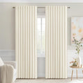 MIULEE Birch Back Tab Blackout Curtains 90 Inches Long 2 Panels Set by MIULEE