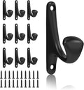 10 Pack Wall Hooks for Hanging, Heavy Duty Metal Coat Hooks Wall Mount by TEBGEAG