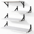 YGEOMER White Floating Shelves for Wall, Different Sizes Rustic Wall Shelves by YGEOMER