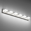 Ralbay Brushed Nickel Bathroom Vanity Lights 48inch Metal Acrylic LED Modern by RalbayLighting