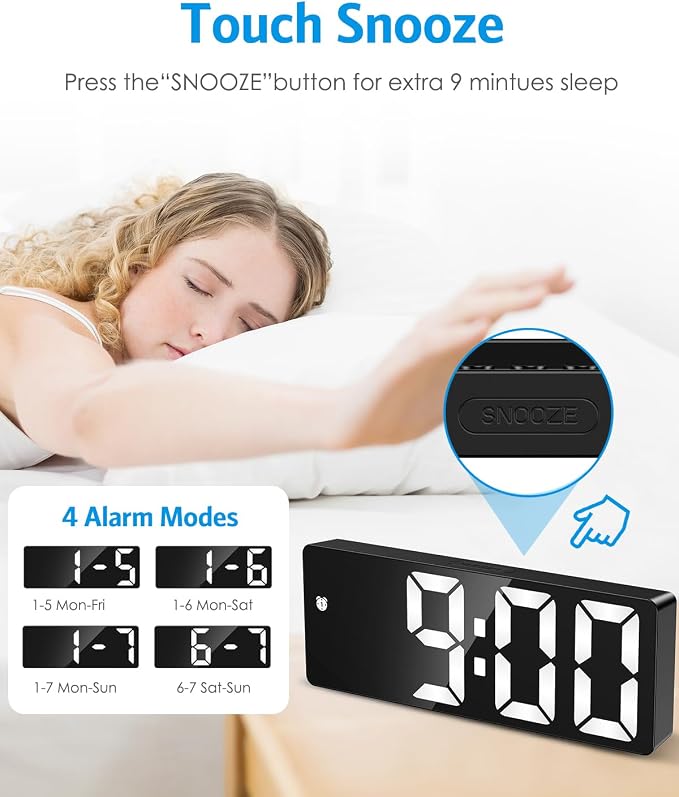 AMIR Digital Alarm Clock, LED Clock - Image 6