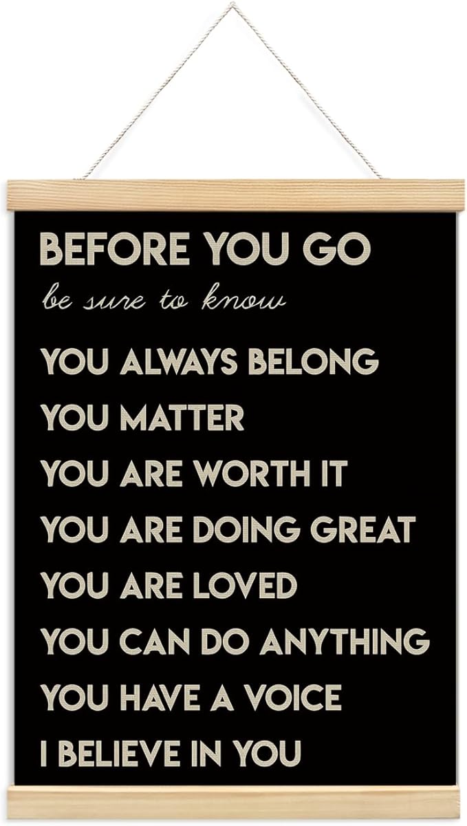 foedor Mental Health Posters, Positive Affirmations Wall Sign Decor Posters by Unknown