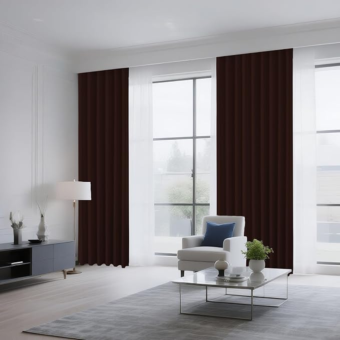 CUCRAF Blackout Curtains 63 inch Length 2 Panels Set, Rod Pocket Room Darkening - Image 8