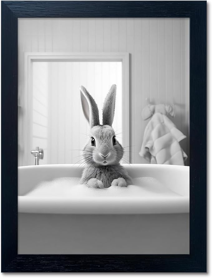 Funny Kids Bathroom Wall Decor by Melpa+Art