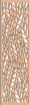 37 3/8"W x 94 3/8"H x 3/8"T Ortonville Decorative Fretwork Wood Wall Panels by EkenaMillwork