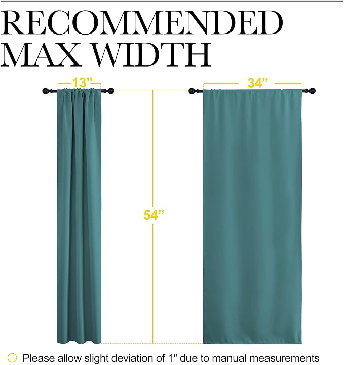 NICETOWN Kitchen Curtains Blackout Drapes & Curtains, Energy Smart Window - Image 7