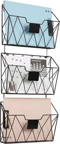 YBING Wall File Organizer for Office Hanging Wall File Holder and Basket Set of by YBING