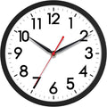 AKCISOT Wall Clock 10 Inch Silent Non-Ticking Modern Clocks Battery Operated by Akcisot