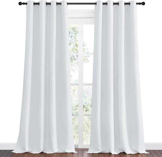 NICETOWN Room Darkening Curtain Panels, 2 Panels, 55 inches W x 108 inches - Image 2