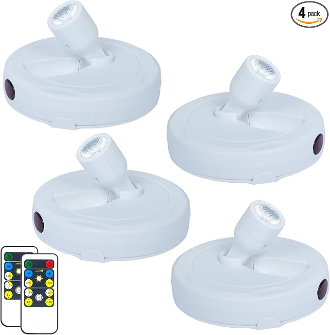 HAMVIDNE LED Spotlight, Battery Operated Picture Lights, Indoor Uplight by HAMVIDNE