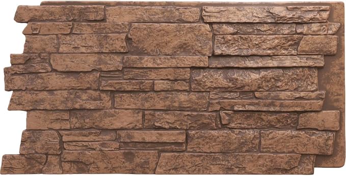Ekena Millwork 49"W x 25 1/2"H x 1 1/4"D Acadia Ledge Stacked Stone, StoneWall by EkenaMillwork