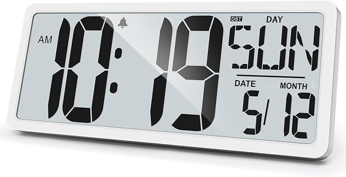 TXL Large Digital Wall Clock by TXL