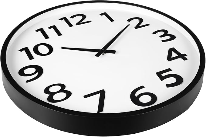 Keepcross 20 Inch Large Wall Clock Battery Operated Silent Non-Ticking - Image 9