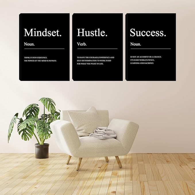Motivational Wall Decor 3 Pieces Success Paintings Motivational Posters Prints - Image 5