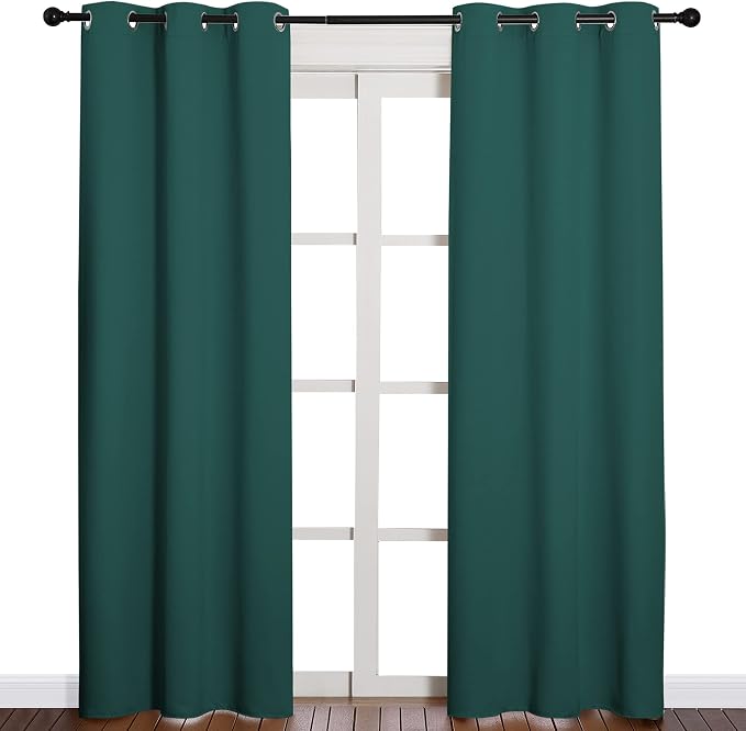 NICETOWN Christmas Thermal Insulated Solid Grommet Blackout Curtains/Drape - Image 2