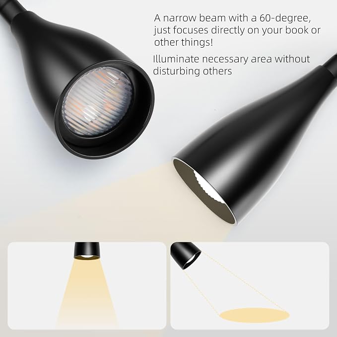 LiFMIRA Wall-Mounted LED Bedside Reading Light - Image 8