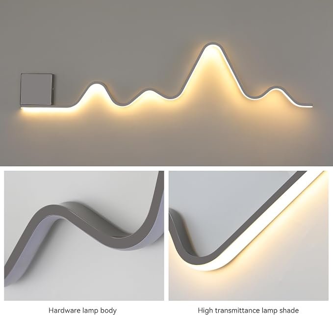 Qcyuui Modern Wall Sconce with Remote Control 43.3inch Dimmable LED Wall Lights - Image 7
