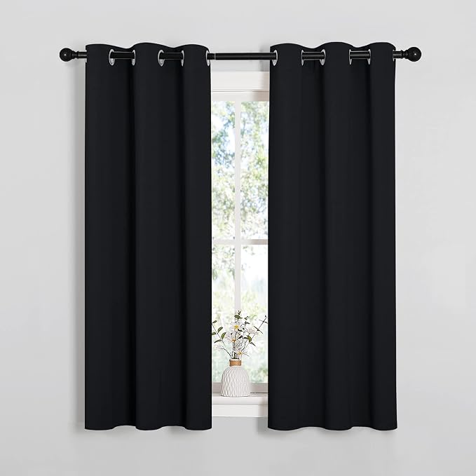 NICETOWN Blackout Draperies Window Curtain Panels, Autumn/Winter Thermal - Image 2