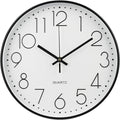 Wall Clock 10 Inch Non-Ticking Silent Modern Simple Style Round Decor Clock by BAKBRAND