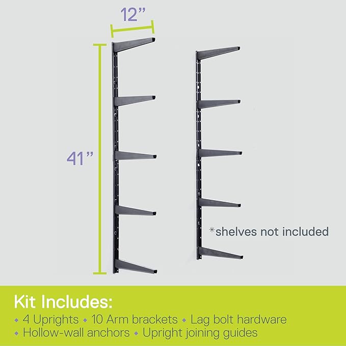 Delta Minimalistic Black Shelf Brackets Cycle, Holds Up to 480 lbs, Modern - Image 3