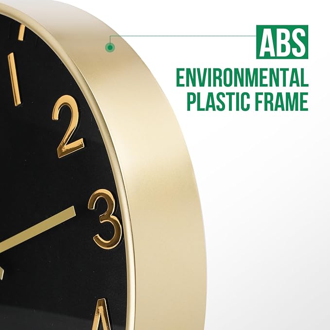 Wall Clock Modern Simple Quartz Decorative Clock Non-Ticking Silent Battery - Image 4