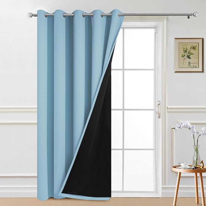 Yakamok 100% Blackout Lined Panels, Thermal Insulated Blackout Curtains by Yakamok