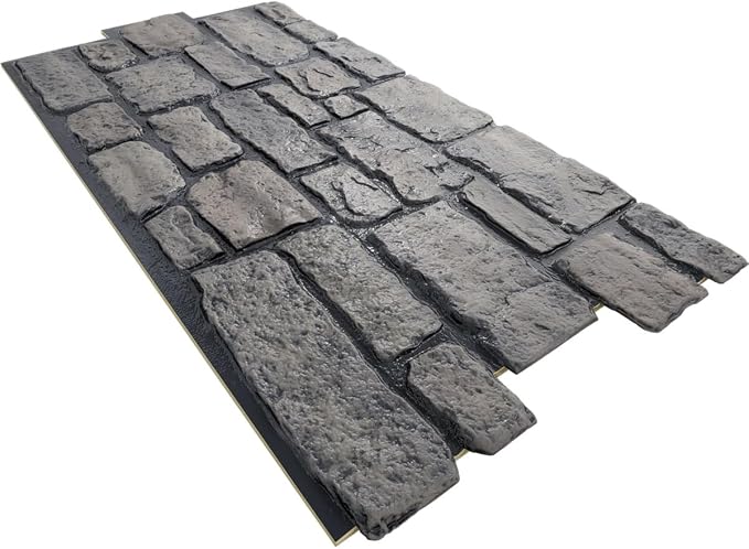 EverStone Cobblestone Faux Stone Panel, Lunar Color - Image 6