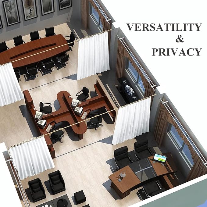 NICETOWN Room Divider Curtain Screen Partition, Vertical Blind - Image 2