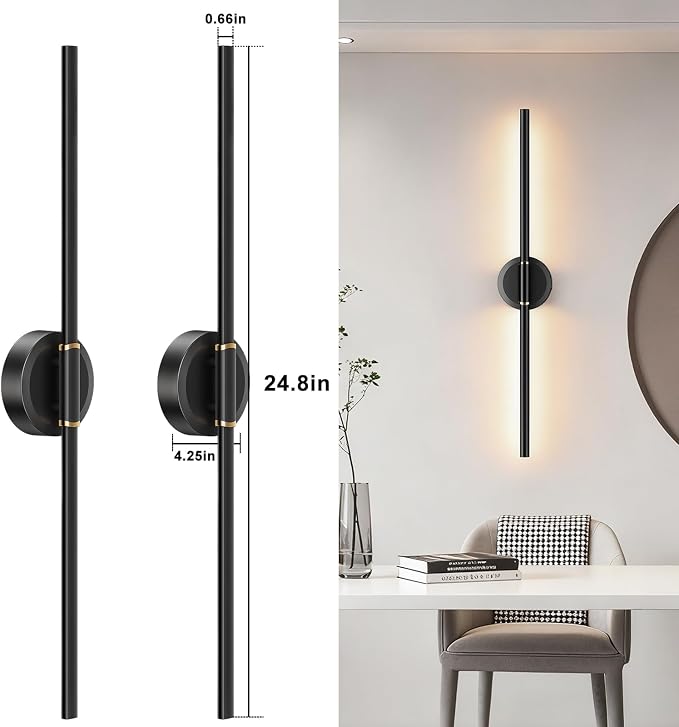 Battery Operated Wall Sconces Set of 2, Dimmable 6000mAh Rechargeable Wall - Image 8
