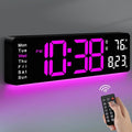 MASHI Digital Wall Clock, Auto-Dimming Wall Clock by MASHI