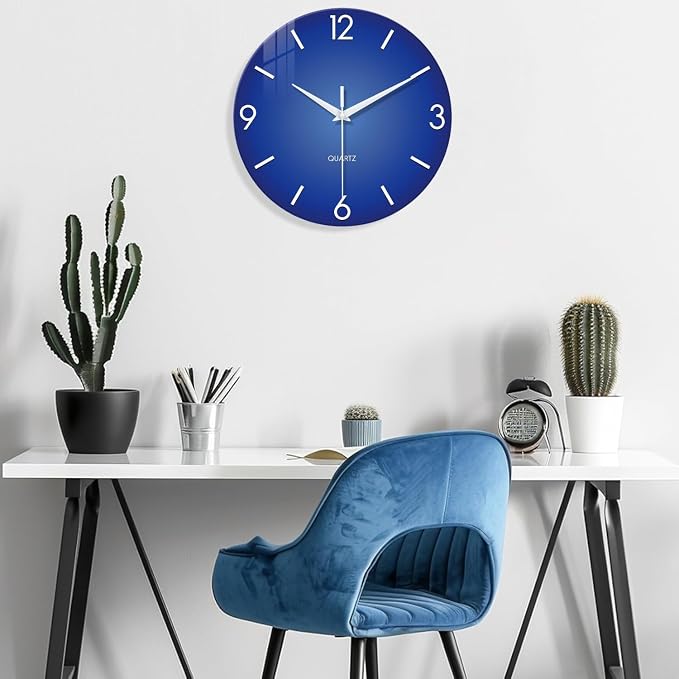 XFM Modern Simple Wall Clock 12 Inch Silent Non-Ticking Wall Clocks Battery - Image 4