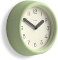 JONES CLOCKS® Fuze wall Clock | Small Round Clock | Matcha Green | Playful by JONESCLOCKS