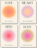 NCYEL 4 colorful abstract halo posters angel number positive energy by NCYEL