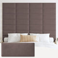 iNOW Wall Mounted Upholstered Headboard King, 3D Peel and Stick Soundproof Wall by IFNOW