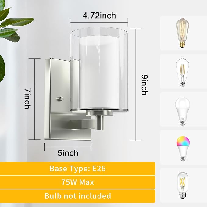 Kalium Wall Sconces Set of Two Modern Vanity Lights - Image 8