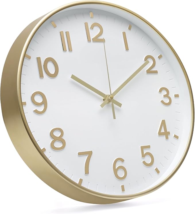 Wall Clock Modern Simple Quartz Decorative Clock Non-Ticking Silent Battery - Image 3