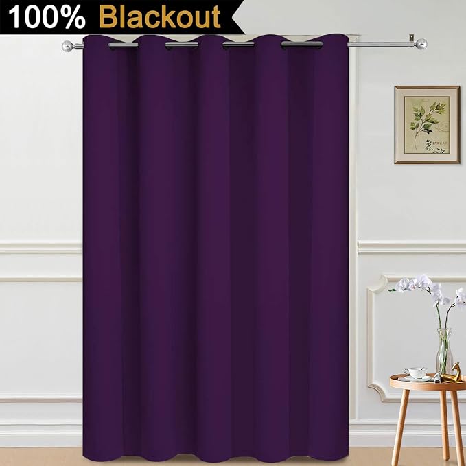 Yakamok 100% Blackout Lined Panels, Thermal Insulated Blackout Curtains - Image 2