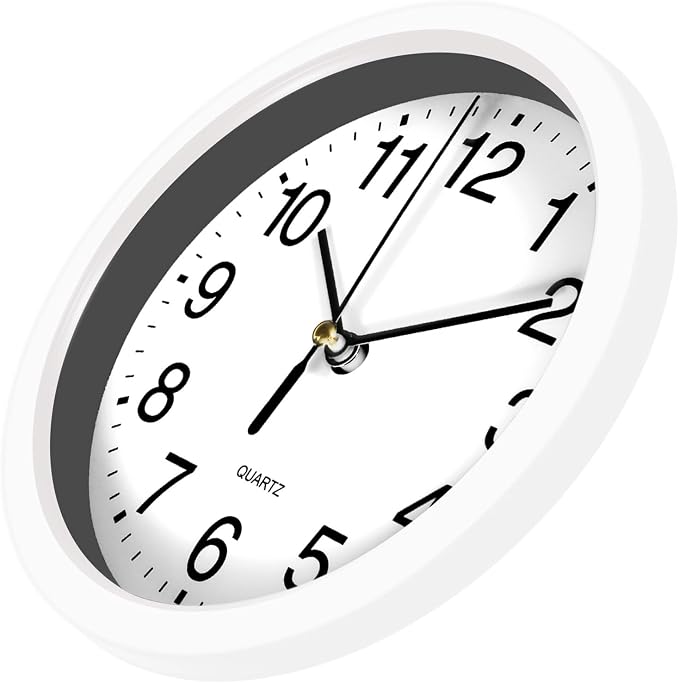 Silent Wall Clock Non Ticking, 6 Inch Wall Clocks Battery Operated, Small - Image 4