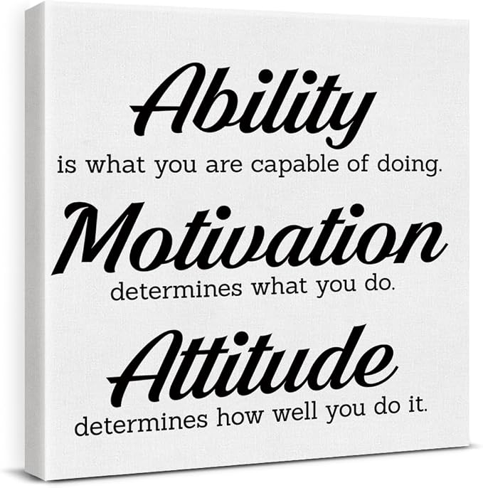 Inspirational Office Wall Decor, Motivational Plaques by VAHATAN