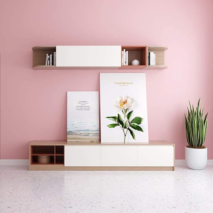practicalWs Pink Self-Adhesive Wallpaper Film Stick Paper Easy to Apply Peel - Image 3
