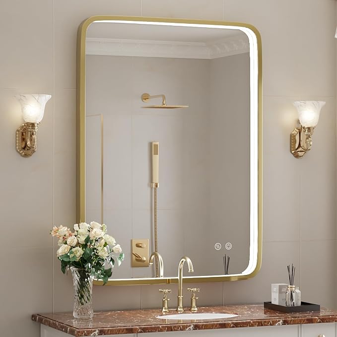 24x32 Inch LED Bathroom Mirror by FTOTI