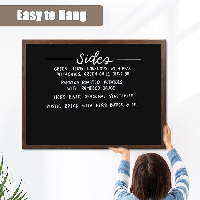4 THOUGHT Chalk Board 48" x 36", Magnetic Large Chalkboard - Image 5