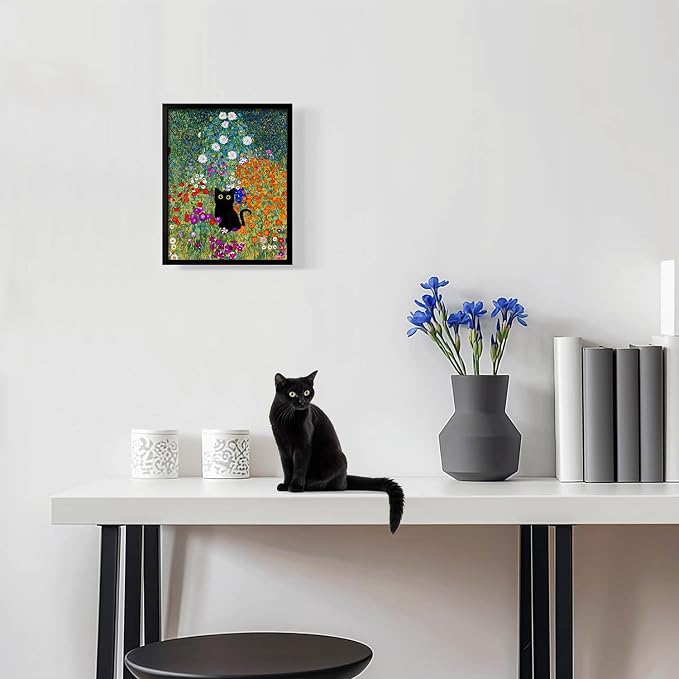 Hamduker Canvas Wall Art Cat Decor - Image 3