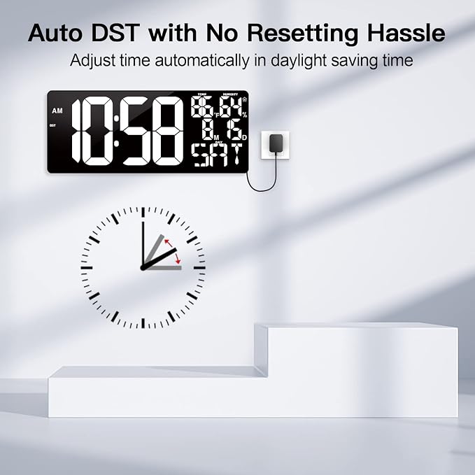 18 Inch Oversized Digital Wall Clock - Image 4