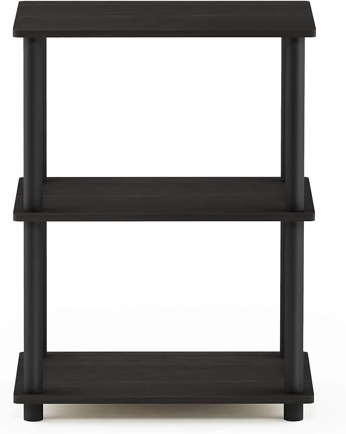 Furinno TURN-N-TUBE Storage Shelves, 3-Tier Book Shelf, Corner Shelf, Toolless - Image 5