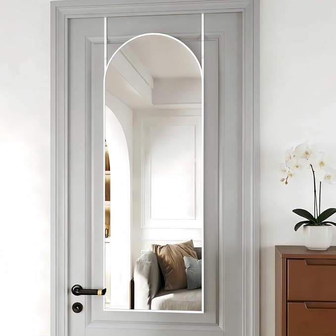 Door Mirror, Arched Full Length Mirror Over The Door, Wall Mirrors - Image 6