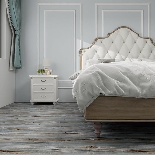 Wood Grain Peel and Stick Floor Tiles – 11.8” Width, Full Roll Length of 118" – - Image 2