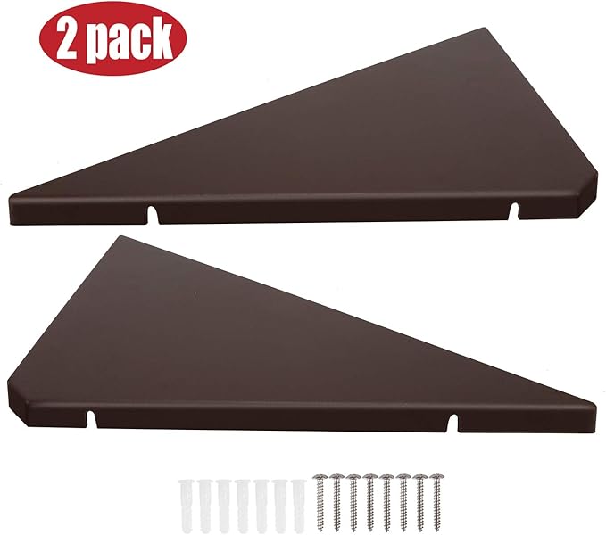 evron Corner Mounting Shelf Set of 2 – Easy to Install Floating Wall Shelves - Image 4