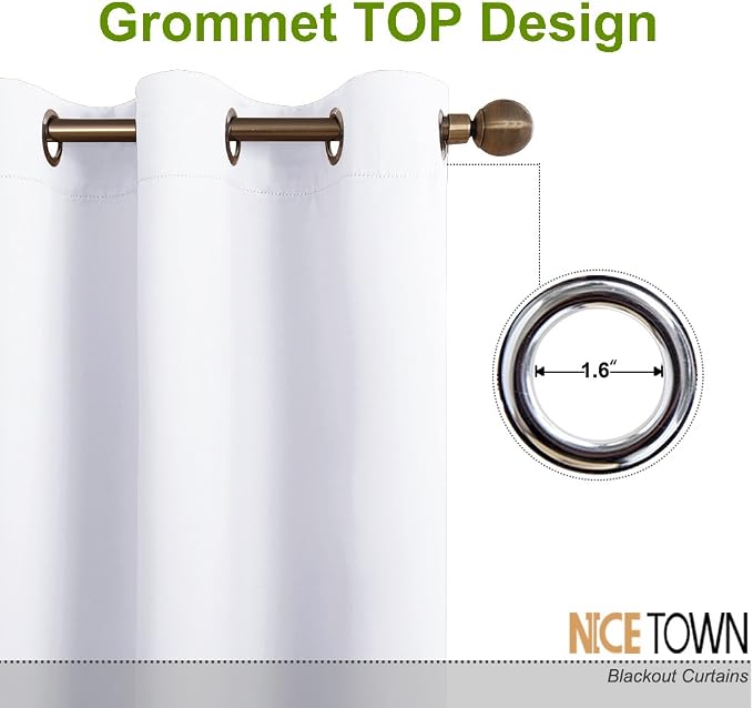 NICETOWN Sliding Door Curtains for Patio, Wide Width Drape, Vertical Curtains - Image 3