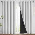 Yakamok 100% Blackout Curtains 84 Inches Long, 2 Thick Layers Heat and Full by Yakamok